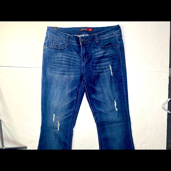 People’s Liberation Studded Star Pockets Slightly Distressed Jeans Size 29 - Picture 2 of 16